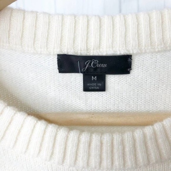 J. CREW Crewneck Sweater with Jeweled Buttons - Picture 3 of 7